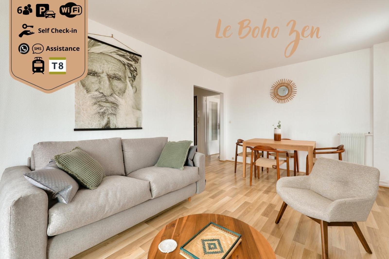 Le Boho Zen - Spacieux F3 Avec Parking Proche Paris Apartment Epinay-sur-Seine Exterior photo